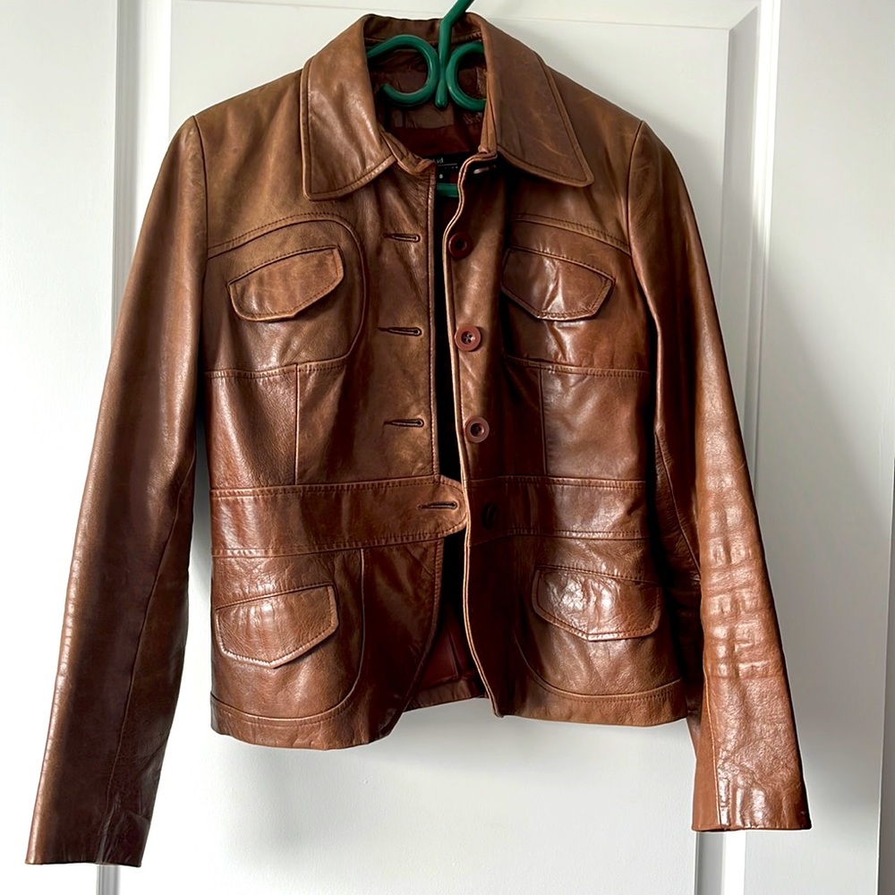 Women's Brown Leather Jacket
